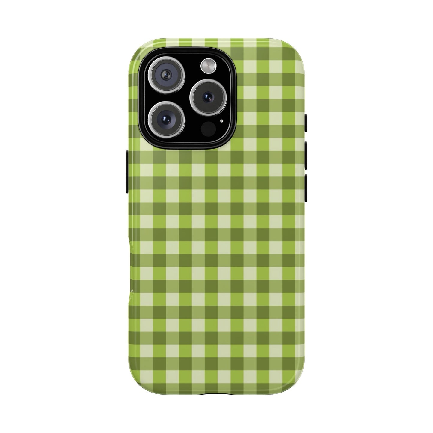 Light Green checkered Phone case