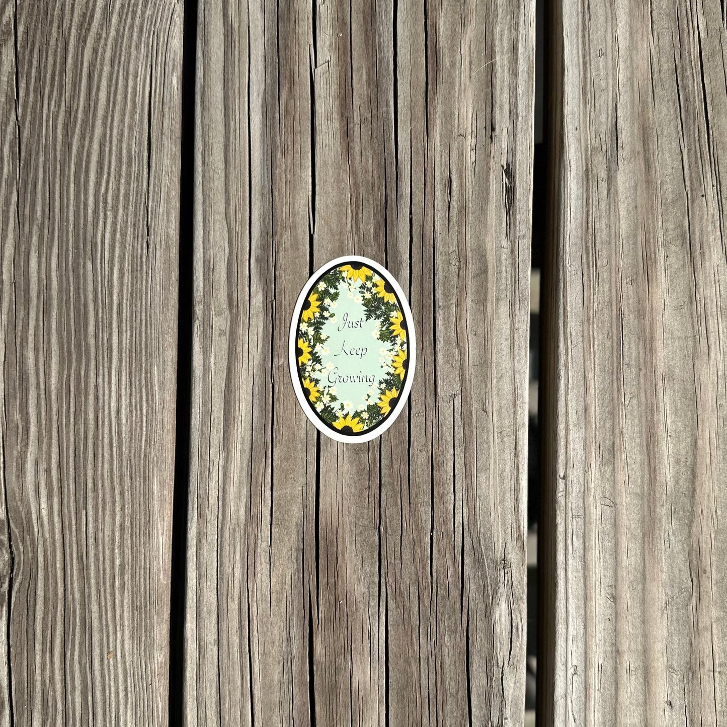 Just Keep Growing sticker