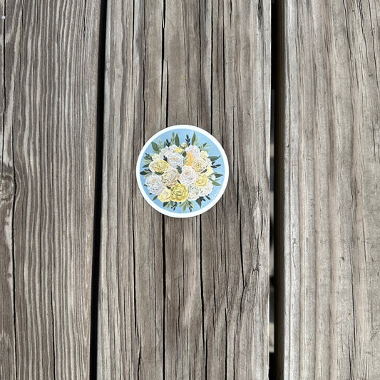 Peony painting Sticker