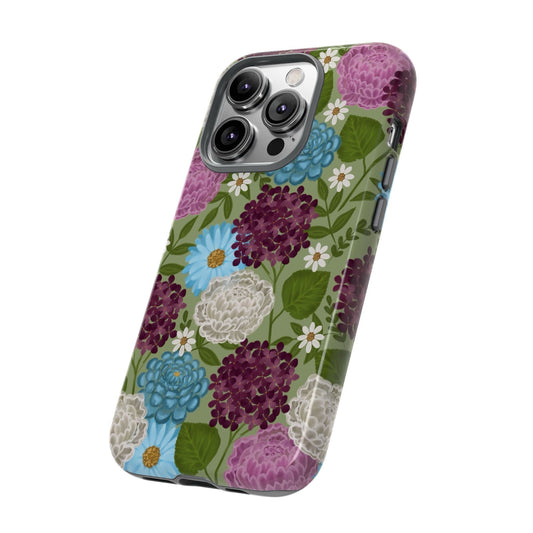 Green floral Iphone case