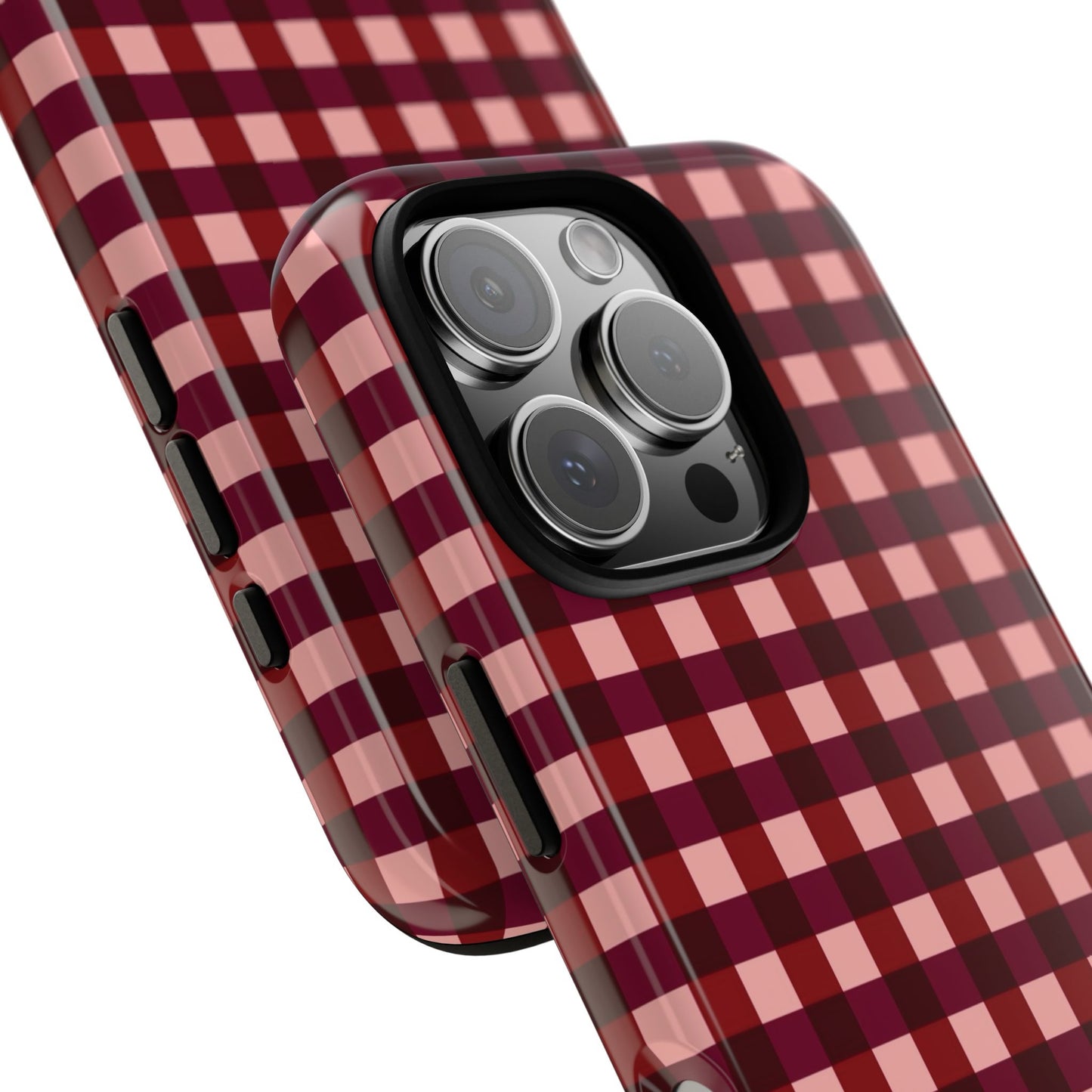 Red checkered Phone case